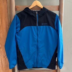 Columbia Kids Two-Tone Blue wind breaker (14-16)